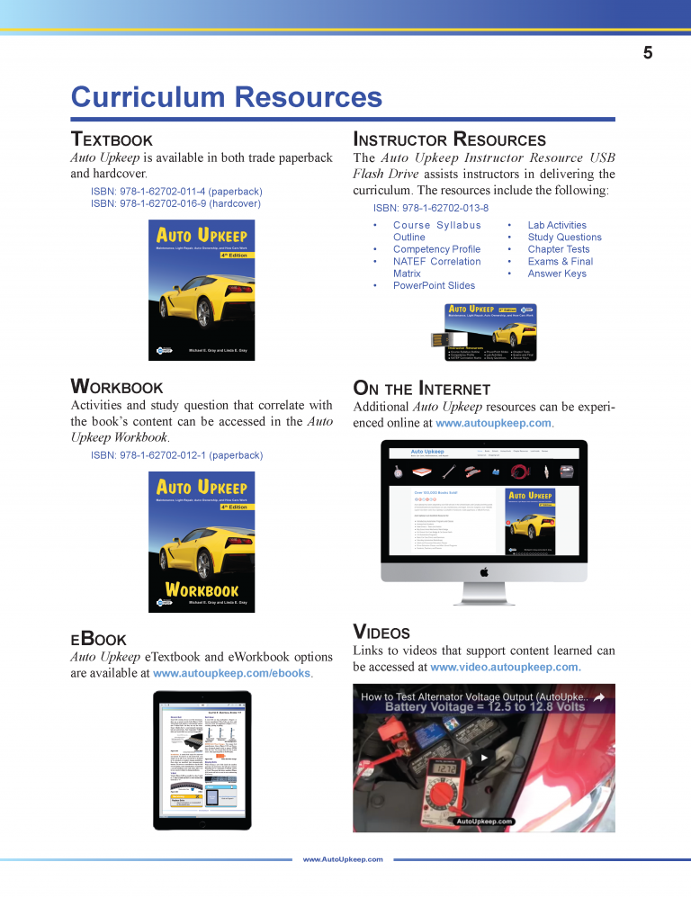 Auto Upkeep Textbook Page 5