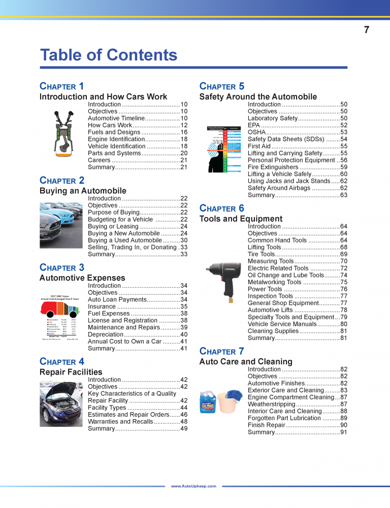 Auto Upkeep Textbook Page 7