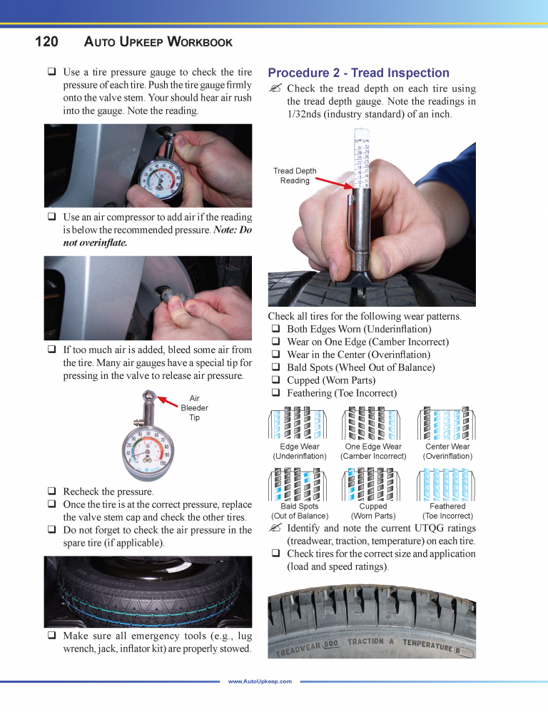 Auto Upkeep Workbook Page 120